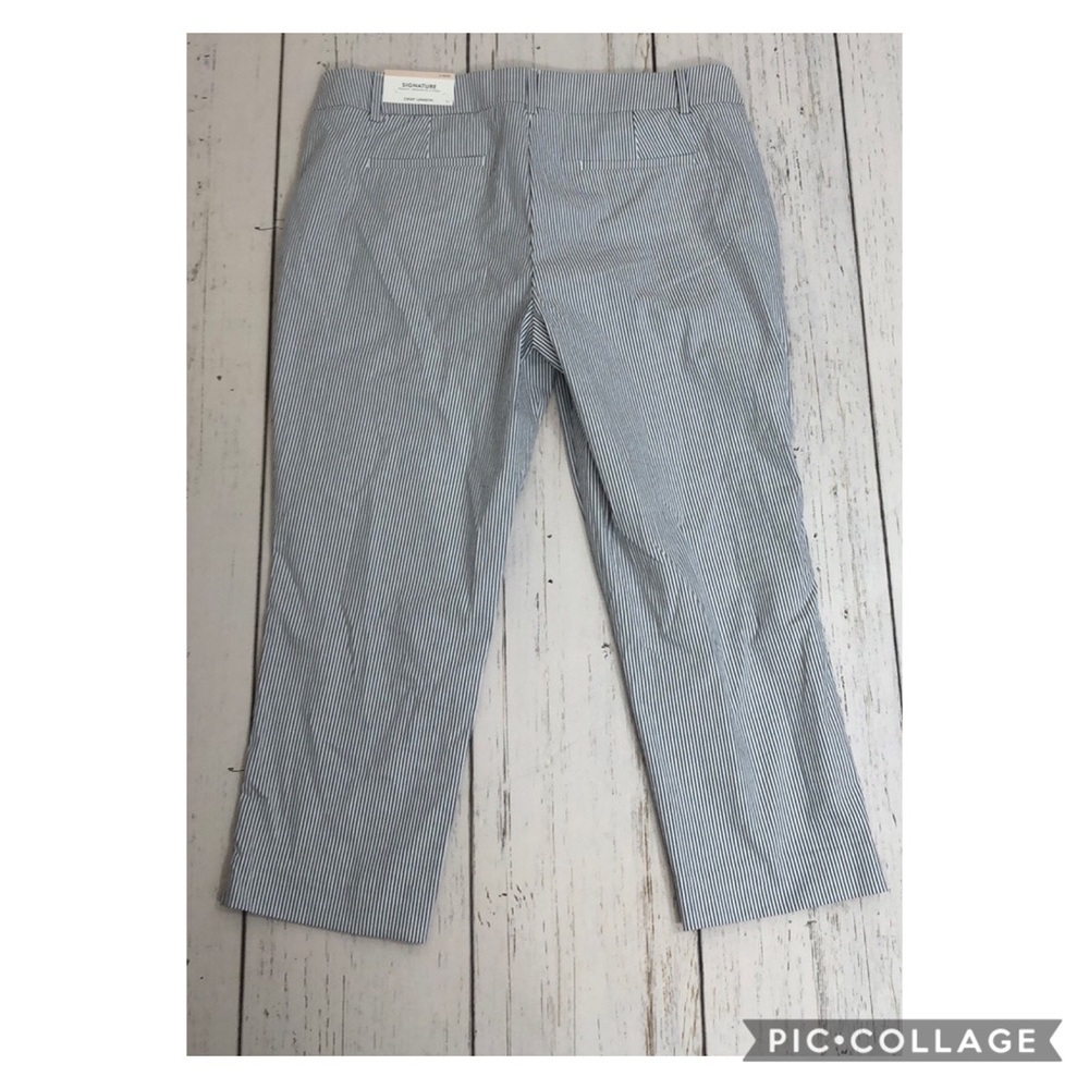 🆕 Ann Taylor Signature Crop Length Striped Pants - Picture 3 of 15